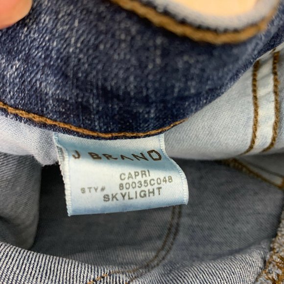 J Brand Jeans 27 Capri Skylight Wash High Rise - Picture 10 of 15